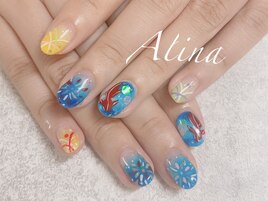 夏ネイル
