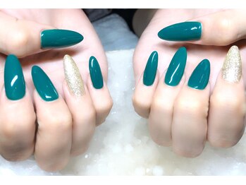 綺麗なグリーンワンカラー