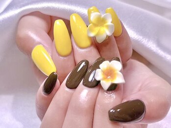 エムズ ネイルサロン(M2)/シンプルプルメリアネイル