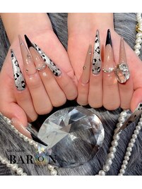 レオパード秋ネイル