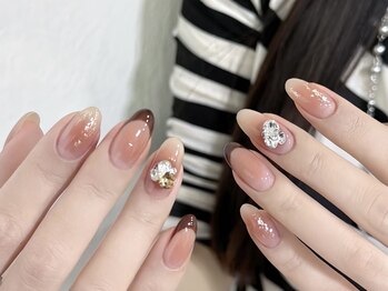 センスネイル(Sense Nail)/秋冬ネイル　エレガントデザイン