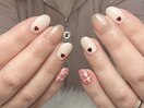 【大人可愛い♪ガーリーネイル】
