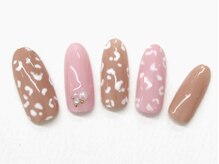 ネイルサロンセレーネ(Selene)/ふんわりレオパード