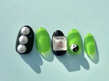 ネイルマフィア 渋谷(NAIL MAFIA)/クリア麻雀ネイル