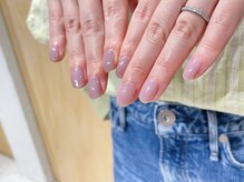 ルークネイル(LUKE)/ナチュラル◯オーロラネイル