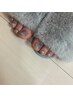 【フット】ラメのワンカラー