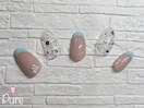 大人可愛い定額ネイル￥9000