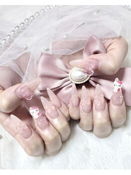 ミニョン(Minyon)/ちゅるんピンク×キティ×リボン