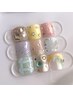 【初回・当店オフ無料】foot/親指アートプラン　￥12000(オフ込み)
