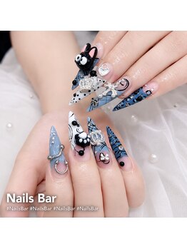 ネイルズバー 渋谷(Nails Bar)の写真/【組み合わせは無限大】600色以上のカラー×300種類以上のパーツから選べます!SNSで話題のあのパーツも♪