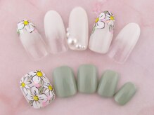 リアン(lien)/ハンド＆フットお揃いネイル