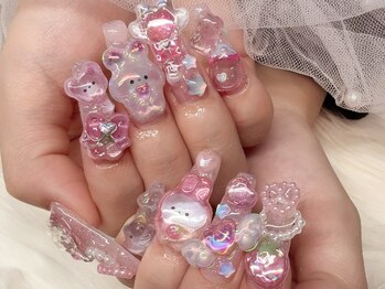 ミイネイル(Me nail)/【長さだし×ボンボンドロップ】
