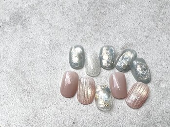 テテ 梅田店(tete)の写真/【ニュアンスデザインコース(オフ込)¥6300】デザインの種類の多さ◎さりげなくお洒落で上品な仕上がりに♪