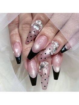 【長さだし・スカルプ】NailSalon　Wiz　歌舞伎町店の写真/【オリジナルパーツ豊富】高技術×居心地の良さで大人気!センスの光るネイルに一目惚れ☆(※パ-ツ別途料金)