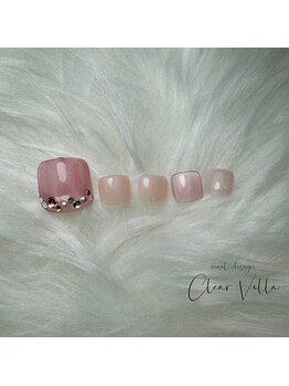 ネイルサロンクリアヴィラ(nail salon clear villa)/フットデザインチョイス☆¥9350
