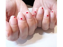 ハーティーネイル 自由が丘南口店(heartynail)/ハート/ワンカラー/ベージュ