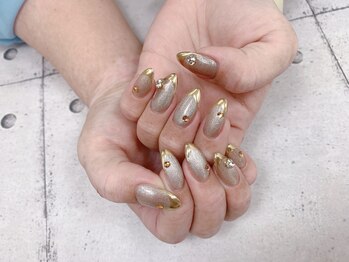 ネイル ビューティーマジック 葛西本店/ミラーフレンチネイル