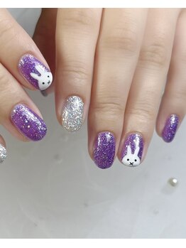 持込ネイル×うさぎ♪