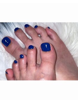 ジーエーネイル(G.A nail)/オフ込みフットワンカラー