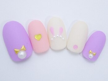 ネイルサロン ドレリッチ 大宮店(drerich)/うさみみフェミニンマット