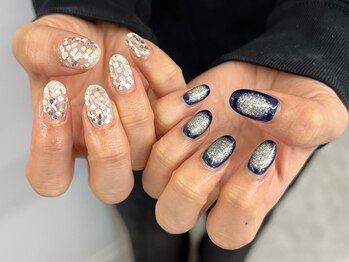 ★y2k★シルバーネイル★