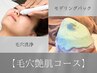 【毛穴艶肌コース】毛穴洗浄全顔コース＋モデリングパック