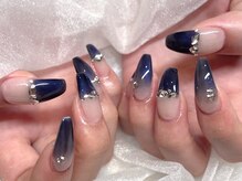 モカ 心斎橋(moca by Lee)/【Aina】青ネイル