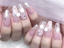 モカ 心斎橋(moca by Lee)/【Ayano】レースネイル