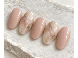 大理石風オフィスネイル