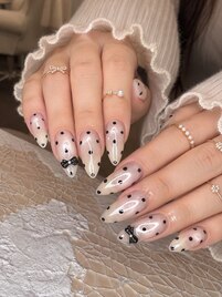 ドット リボン ロング