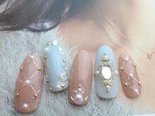 ネイルサロン ティディ(TIDY)/キルティング風ネイル