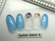 ネイリッシュサロン エー(Nailish Salon A)/シンプルニュアンスネイル