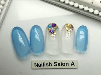 ネイリッシュサロン エー(Nailish Salon A)/シンプルニュアンスネイル