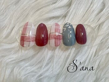 サナ 久が原 千鳥町(S’ana)/ツイードネイル¥8500