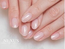 ネクサス(NEXUS)/ミルキーピンクの大人女子ネイル