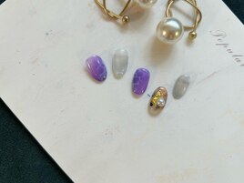月限定　水面ネイル♪