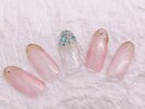 華やかシェルネイル