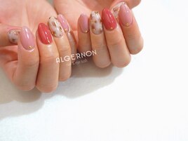 ニュアンスべっ甲ネイル＊