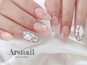 アルスネイル(Ars nail)/キラキラフラッシュネイル