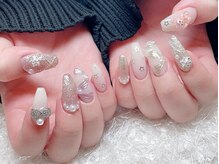 レアネイル 新宿(le'a nail)/クリスマスリボンネイル