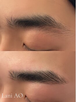 ラニ アオ(Lani AO)の写真/骨格や黄金比に基づいたデザインで「抜け感」ある理想の眉へ。メンズのアイブロウも大歓迎◎美眉を叶えます