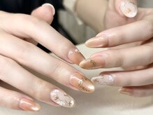 ネイルサロン ヴェリィ 横浜店(NAIL SALON Very)/手書きフラワー☆8800円～
