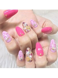 ピンクツイード&埋め尽くし
