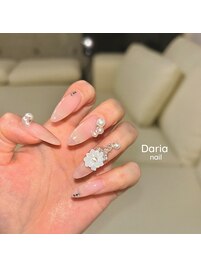 春らしいフラワーネイル