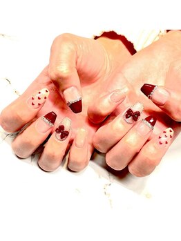 ビーメルシー 天満橋(bea.merci)/クリスマスネイル/フィルイン