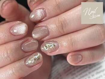 ネイルセッション(nail session)/イチ推し！うるうるベージュマグ