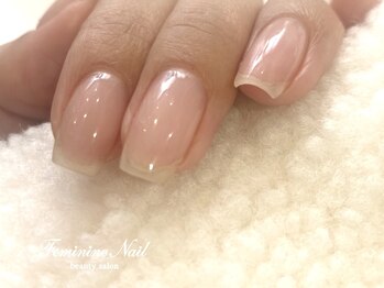 フェミニンネイル(Feminine Nail)の写真/「もっと早くしていれば良かった!」感動の声多数!自爪を土台から健康にする施術です♪