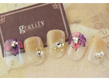 グラティフィー なかもず店(gratify)/デザインネイルコース¥6380