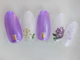 春夏　あじさい　押し花アート