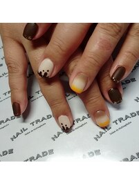 バレンタインネイル